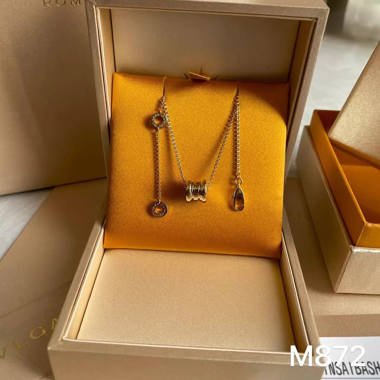 Bvlgari Bvlgari 18K Gold Spring Necklace M872 w box dust bag card Size ONE SIZE - 7 Thumbnail