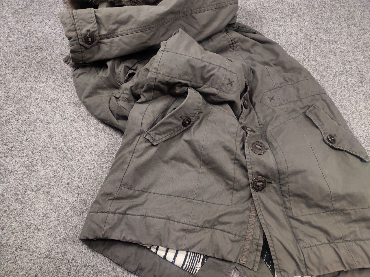 Diesel Vintage Diesel Military LGB Fur Parka Jacket Y2K opium Size M / US 6-8 / IT 42-44 - 12 Thumbnail