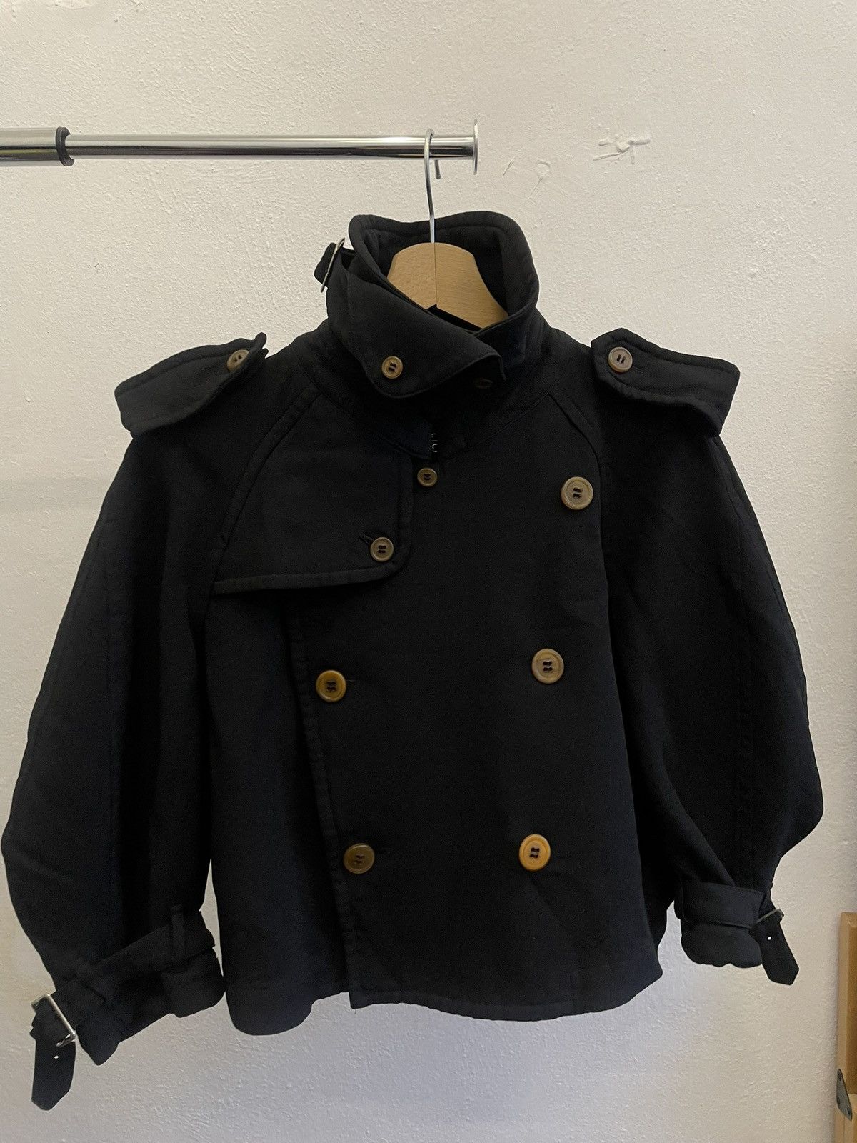 Comme des Garcons Comme des Garçons FW'16 (FW'11) Short Trench Pea Coat Size S / US 4 / IT 40 - 4 Thumbnail