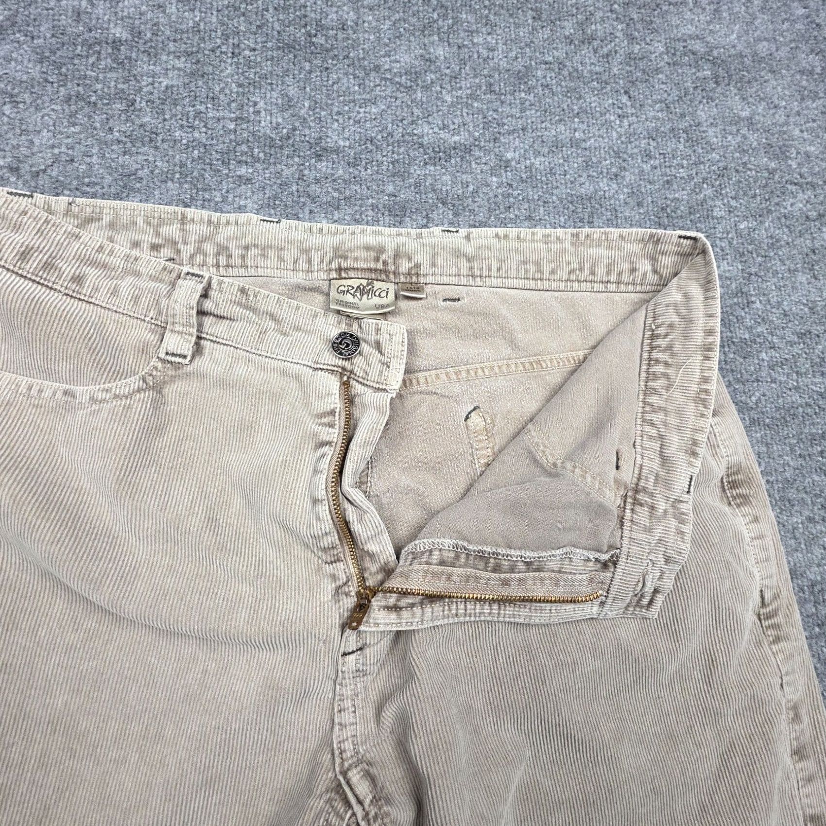 Vintage Gramicci Pants Women's Large Beige Corduroy Straight Leg, Women's (Size 36) — image 5 of 6
