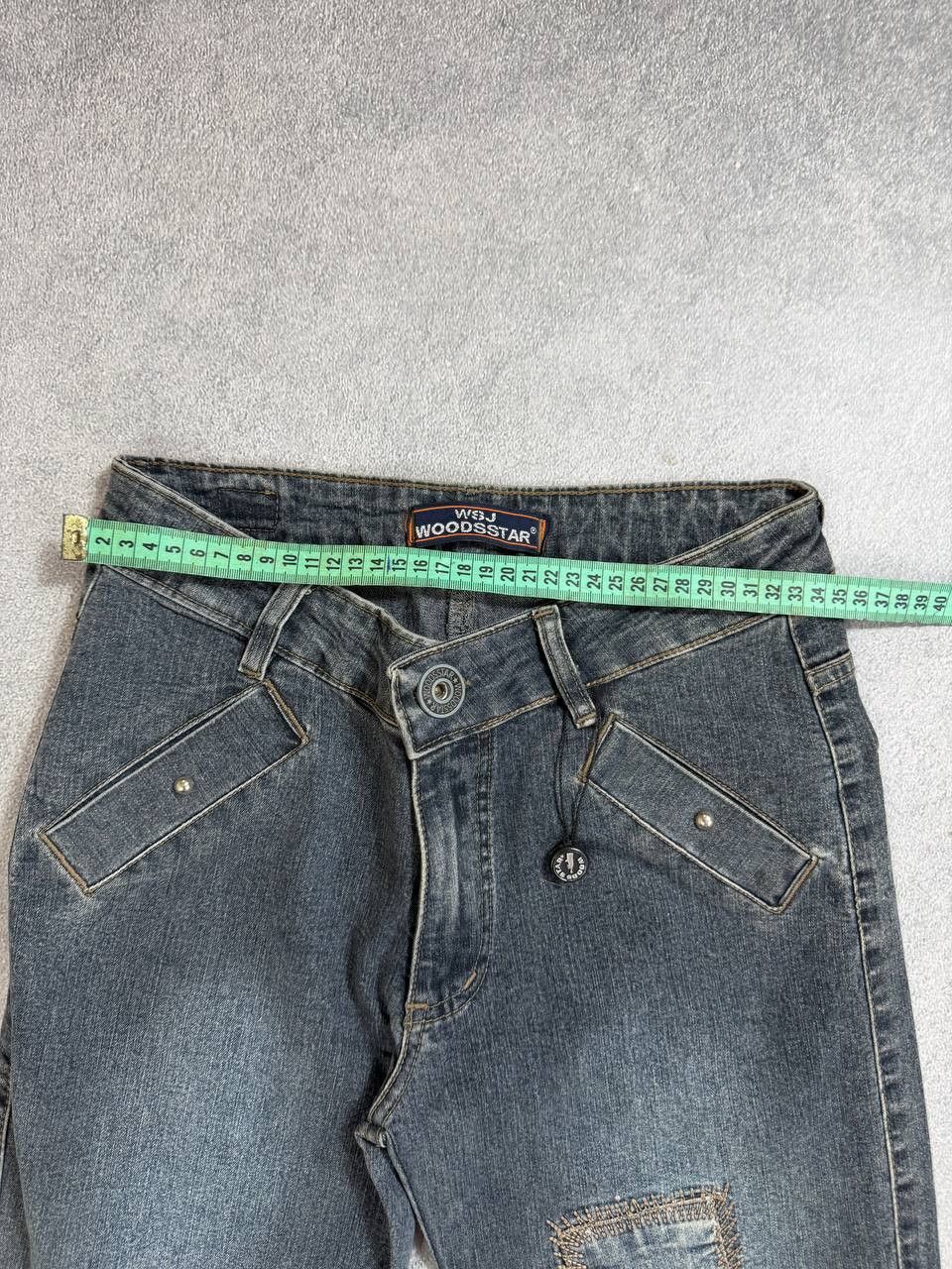 Japanese Brand vtg junya watanabe style avant-garde flared denim jeans Size 28" / US 6 / IT 42 - 11 Thumbnail