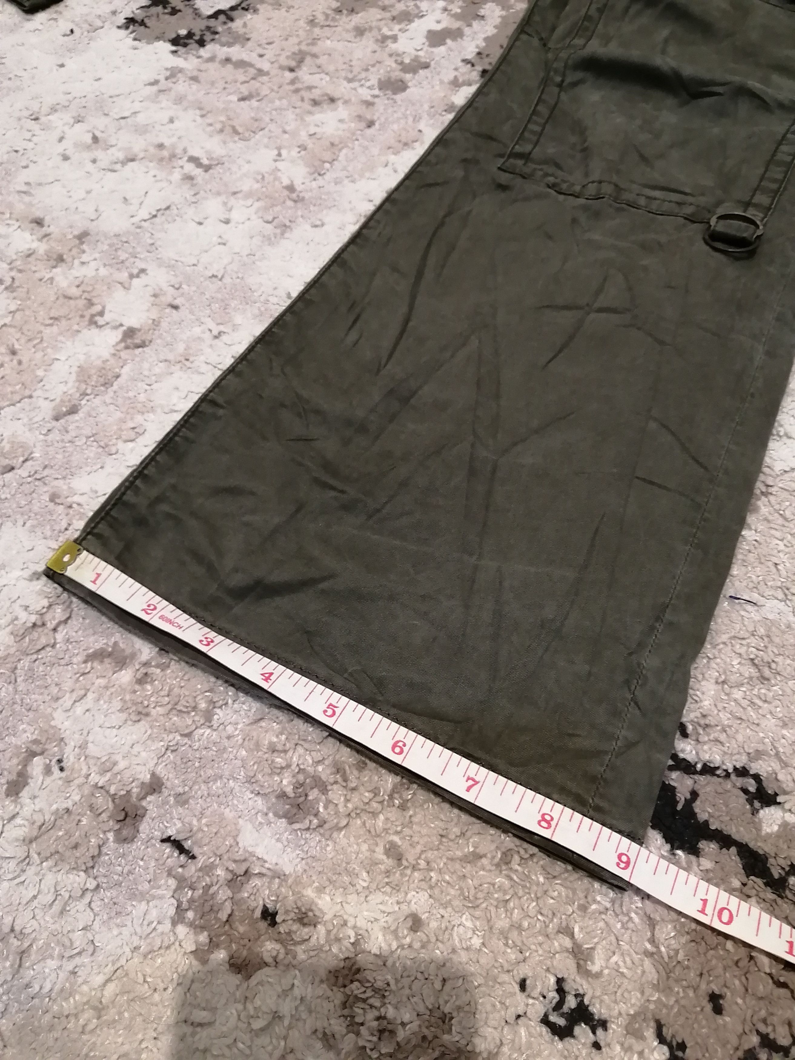 Michel Klein Vintage Michel Klein Double Knee Flared Tactical Pants Size US 31 - 12 Thumbnail