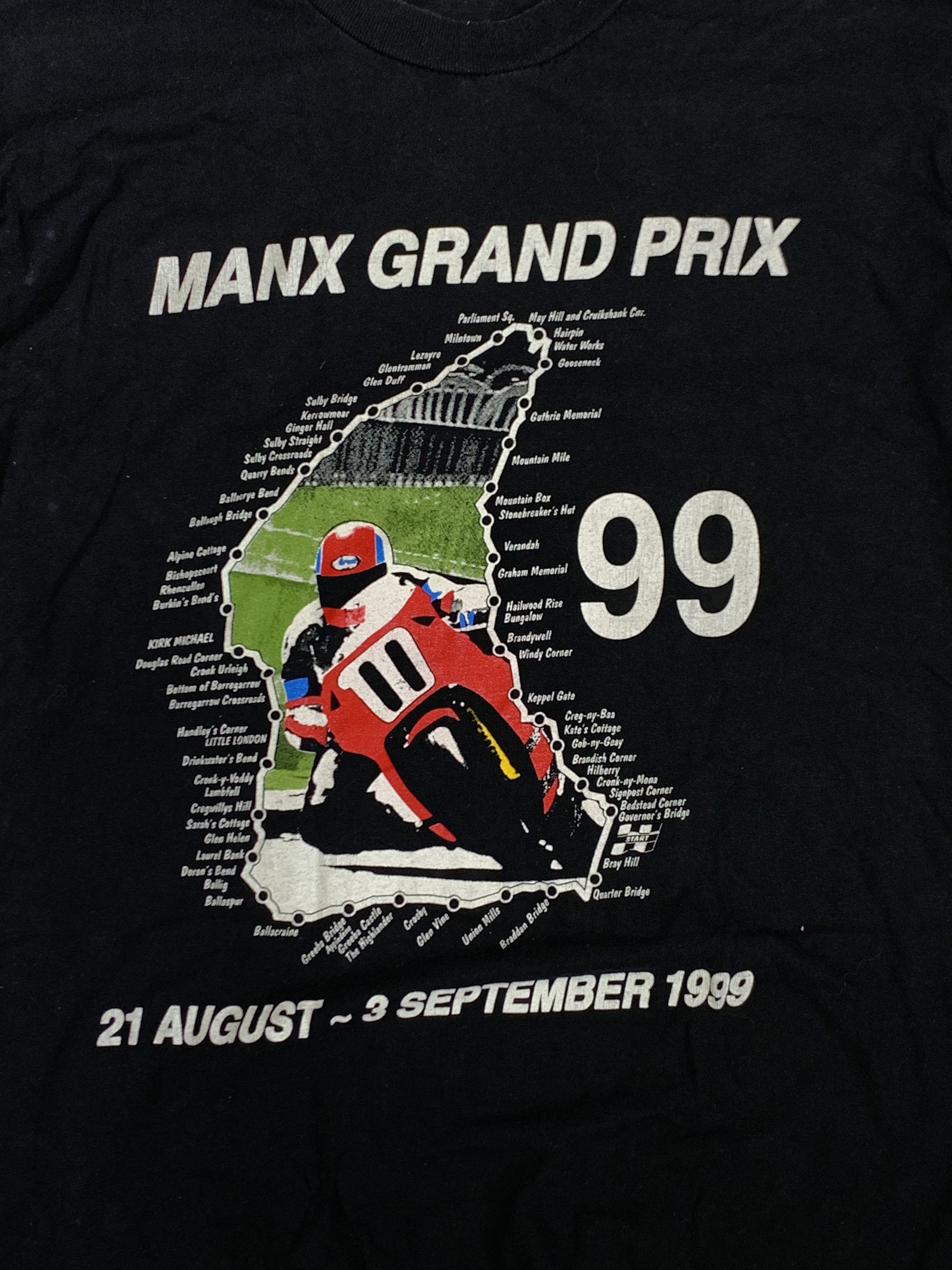 Vintage Manx Grand Prix 1999 Motorcycle Tee Size Large Size US L / EU 52-54 / 3 - 13 Thumbnail