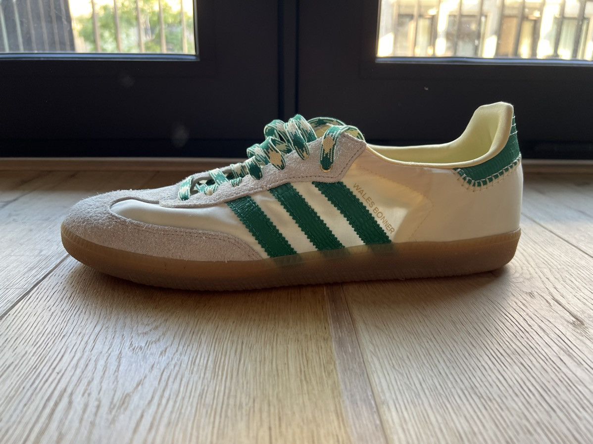 Adidas × Wales Bonner Adidas x Wales Bonner Samba ‘Cream White Bold Green’ Size US 12.5 / EU 45-46 - 9 Thumbnail