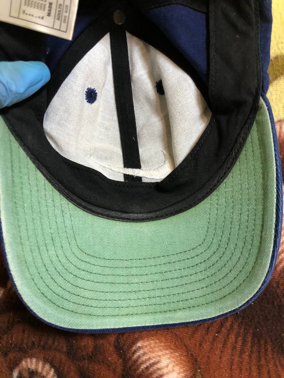 Nike Nike Hat Cap Snap Back Blue White Swoosh Logo Size ONE SIZE - 8 Thumbnail