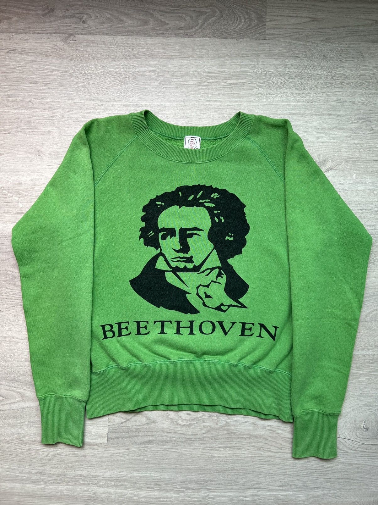 90s Bape x Beethoven Green Sweatshirt