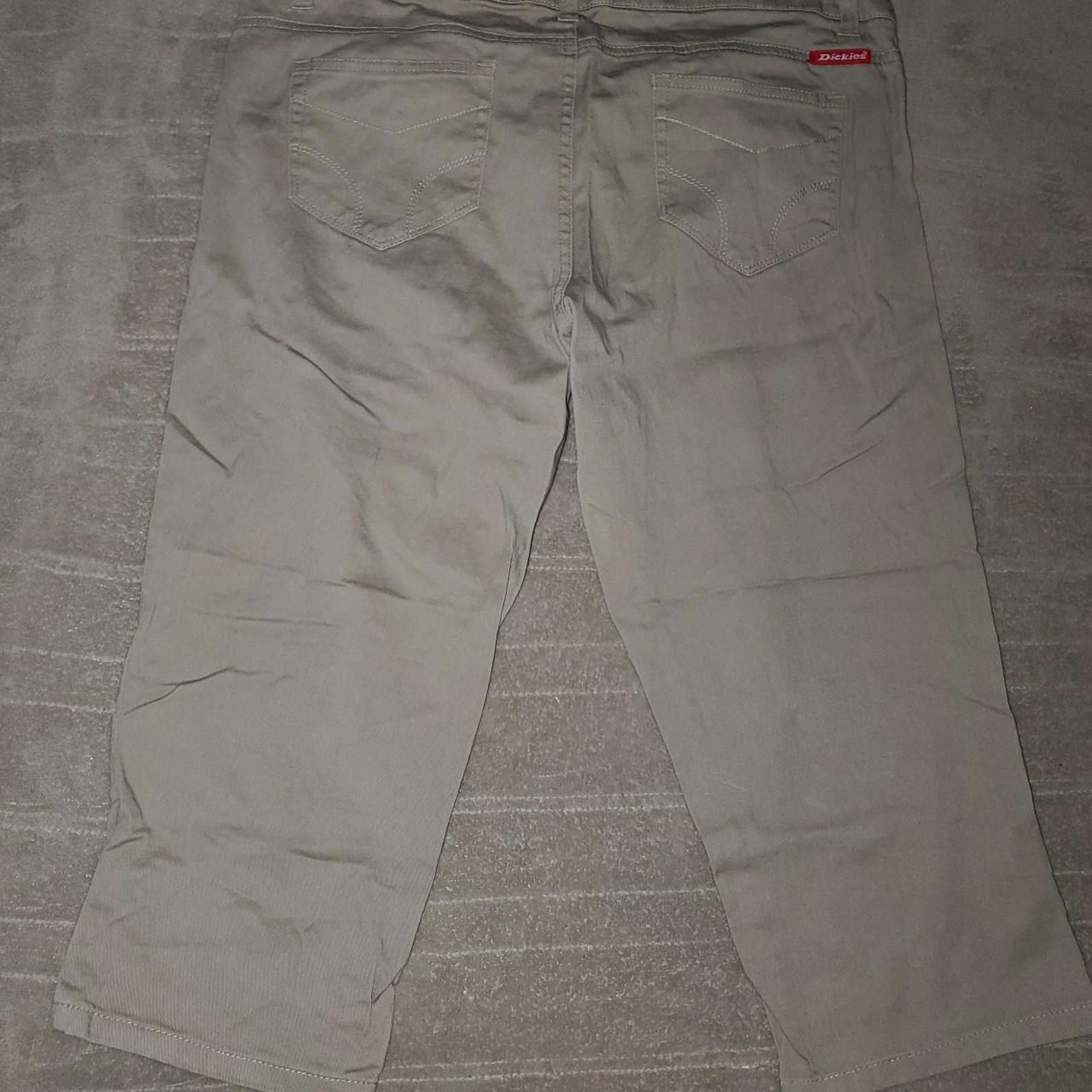 Dickies Dickies Women's Tan and Khaki Trousers Size 36" / US 14 / IT 50 - 3 Thumbnail
