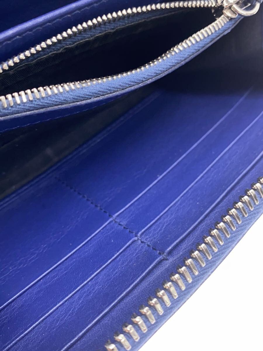 Balenciaga Balenciaga Leather Long Wallet Blue Size ONE SIZE - 6 Thumbnail