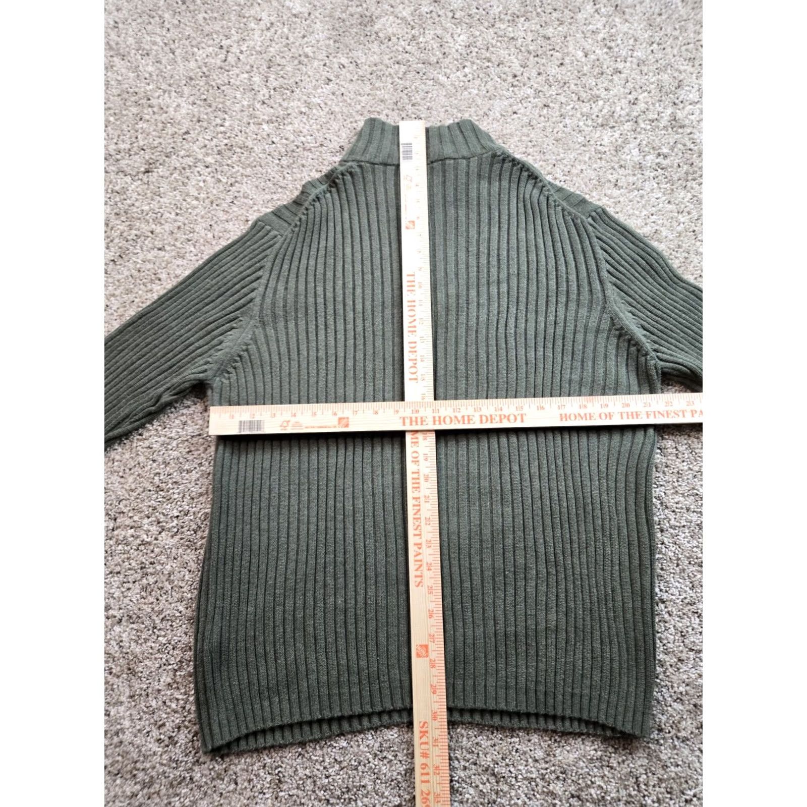 J.Crew VINTAGE J.CREW Sweater Mens XL Green Ribbed Mock Neck Knit Pullover Casual Y2K Size US XL / EU 56 / 4 - 7 Thumbnail