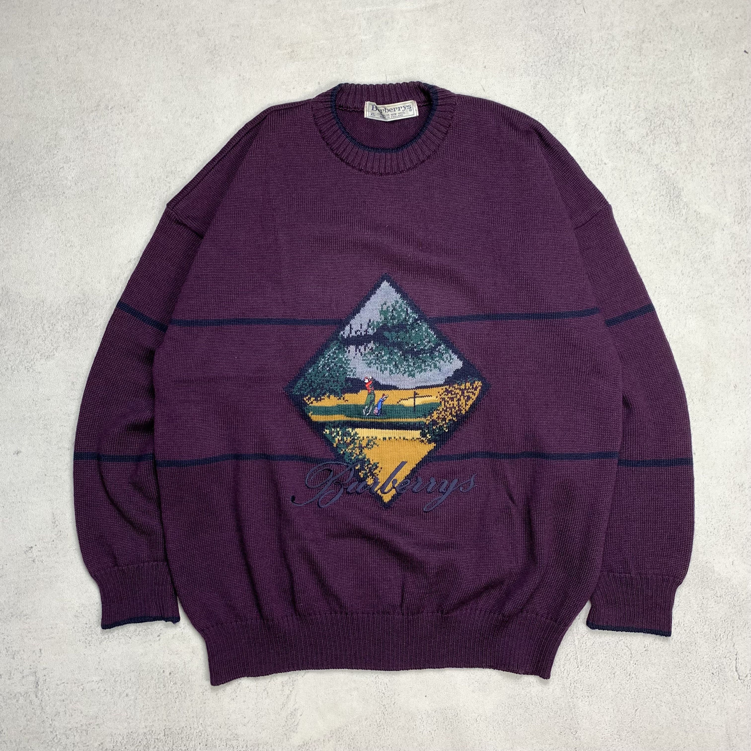 Burberry × Vintage Vintage Burberrys knit sweater | Grailed