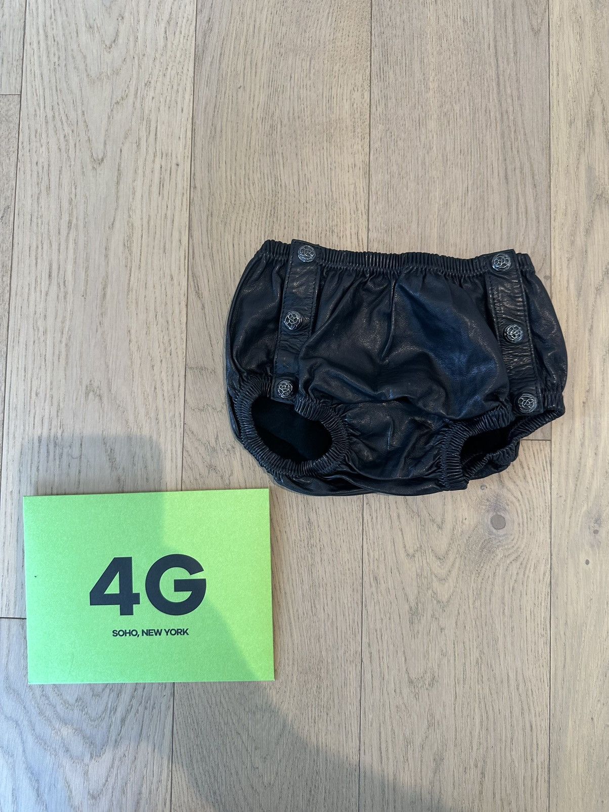Chrome Hearts CHROME HEARTS NEW LEATHER BABY DIAPER SHORTE Size ONE SIZE - 2 Thumbnail