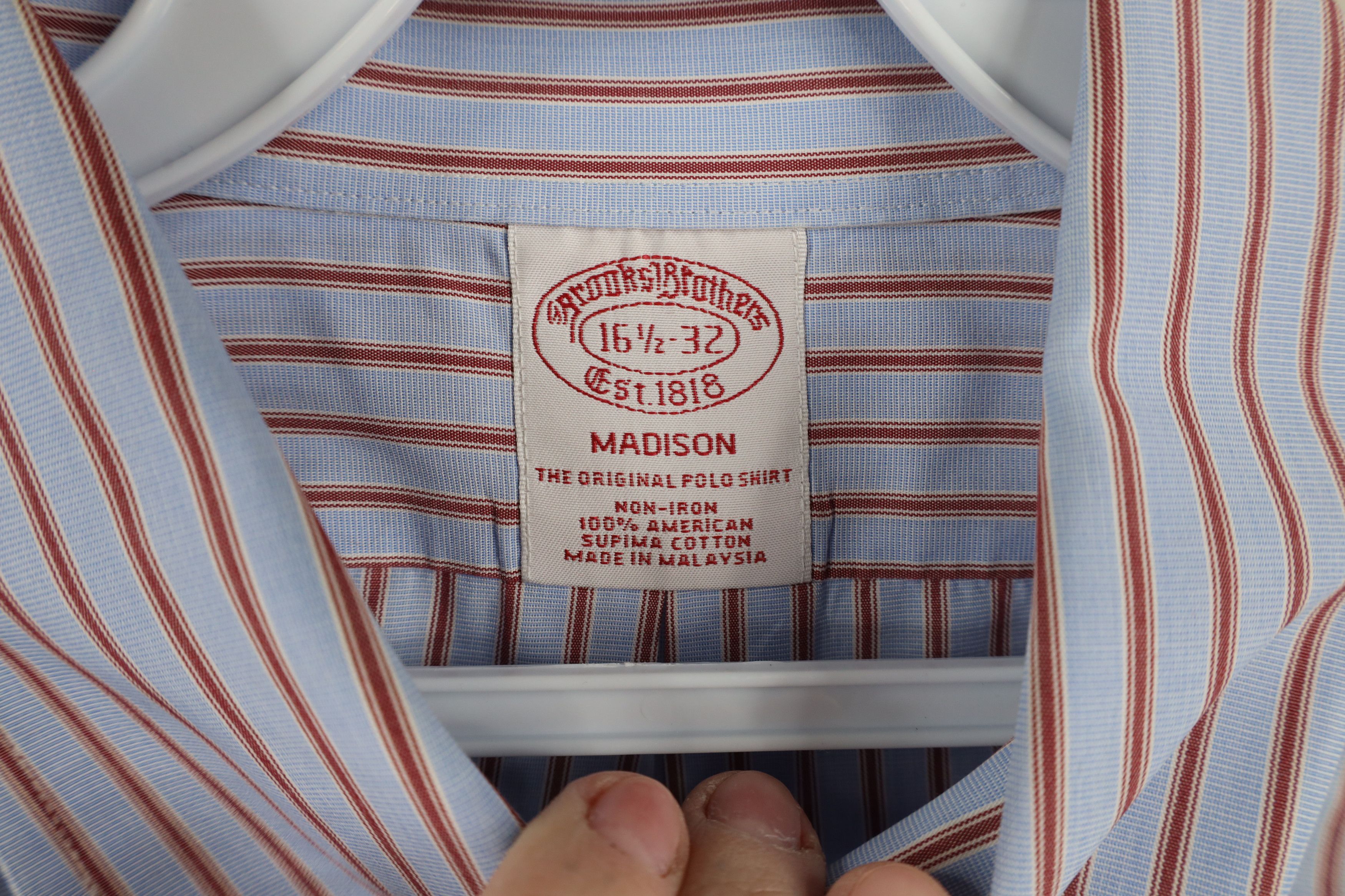 Brooks Brothers × Vintage Vintage 90s Brooks Brothers Cotton Button Down Shirt Size US M / EU 48-50 / 2 - 6 Thumbnail