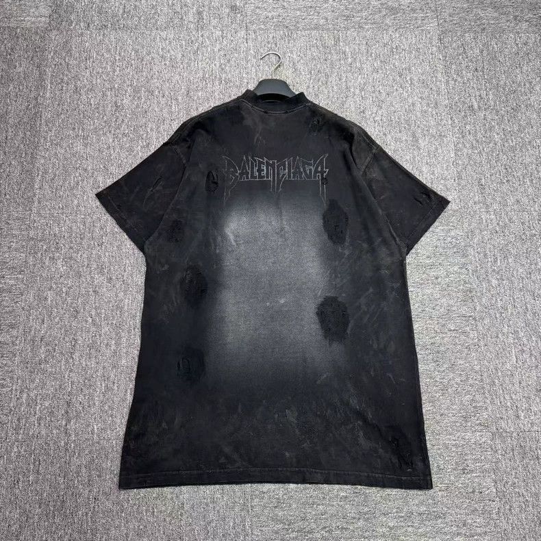 Balenciaga Balenciaga Tower Mud Stained Old Short Sleeves-2506 Size US S / EU 44-46 / 1 - 4 Thumbnail
