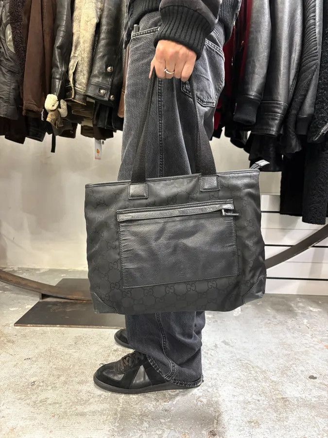 Gucci 2000s Gucci Black Monogram Handle Bag Size ONE SIZE - 3 Thumbnail