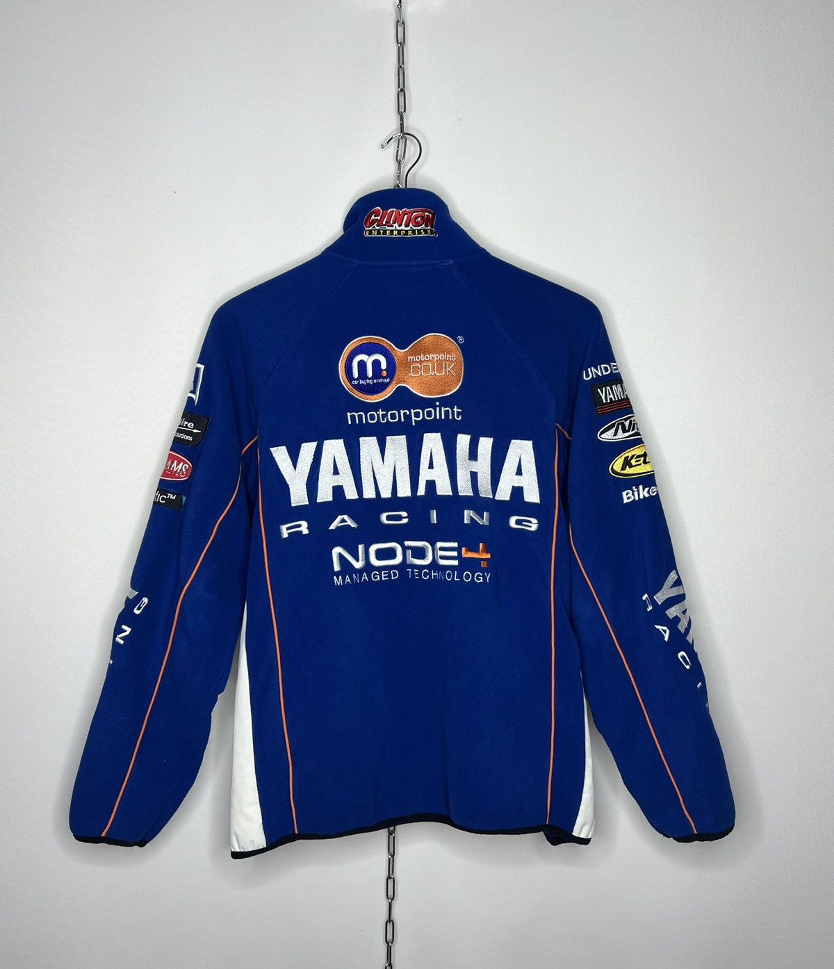 Yamaha Vintage Yamaha Big Logo Full Sponsors Fleece Full Zip Jacket Size US XS / EU 42 / 0 - 7 Thumbnail