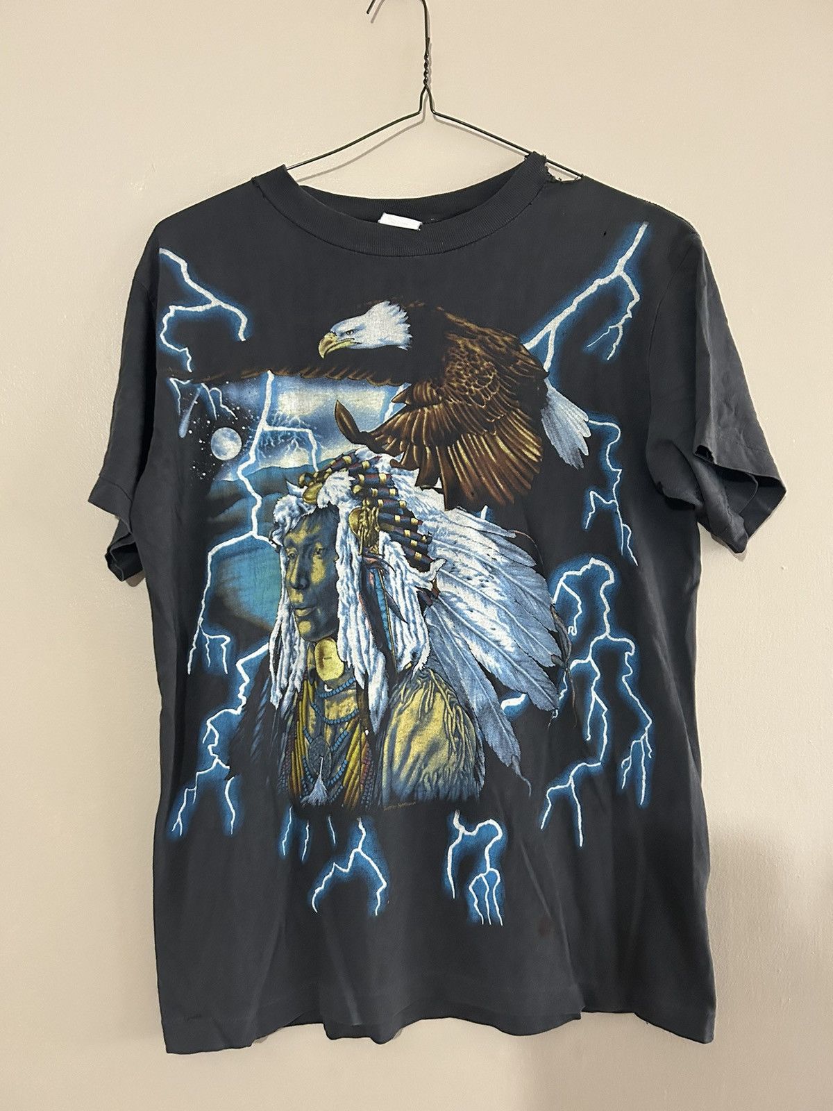 Vintage eagle thunder T shirt アメリカンサンダー American thunder