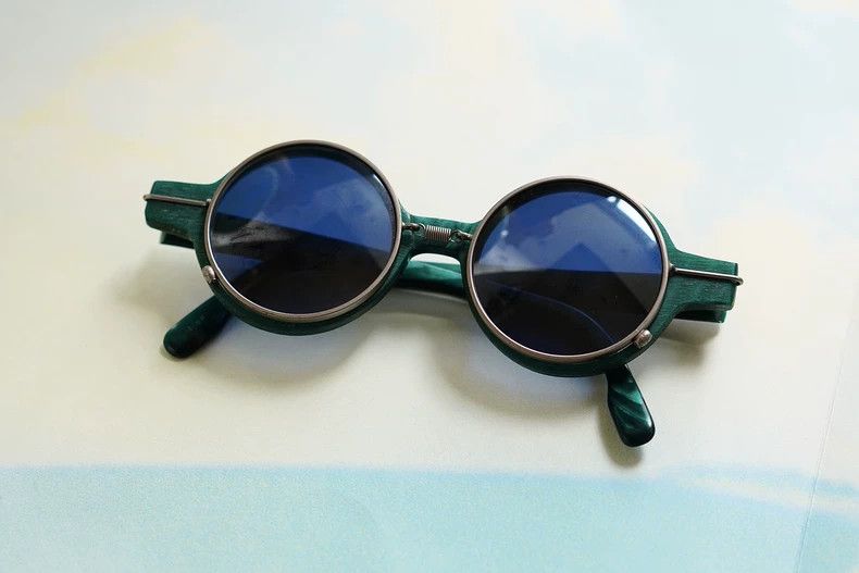 Kenzo KENZO Green celluloid pilot glasses Size ONE SIZE - 8 Thumbnail