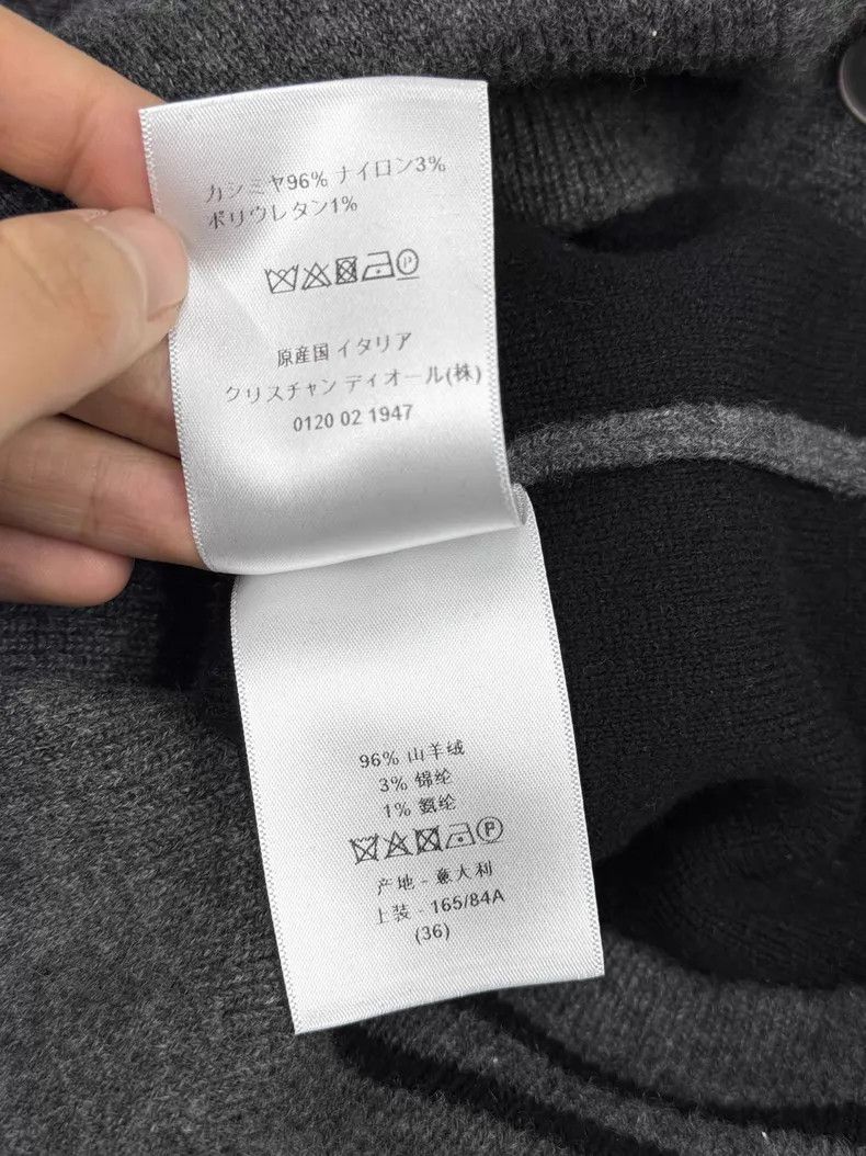 Dior Dior 8-character gray cashmere cardigan coat Size XS / US 0-2 / IT 36-38 - 5 Thumbnail