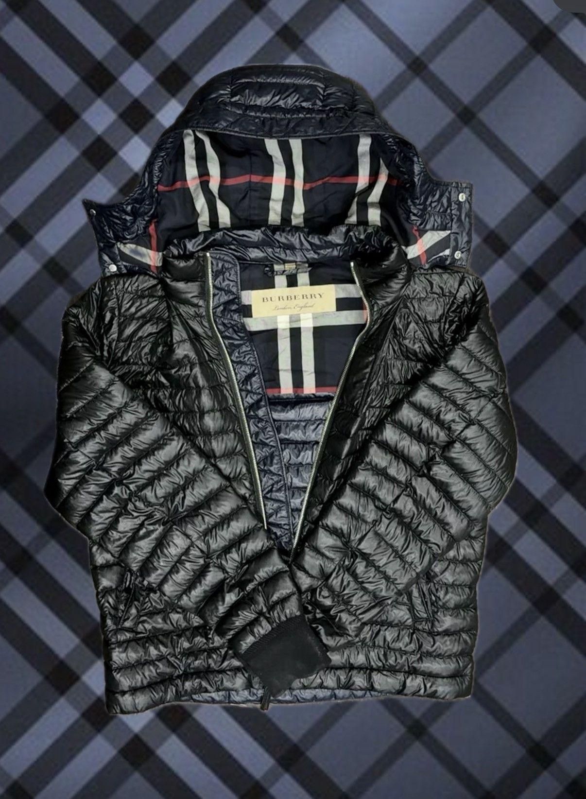 Burberry VINTAGE TWO TONE BURBERRY PUFFER GRAIL Size US M / EU 48-50 / 2 - 1 Thumbnail