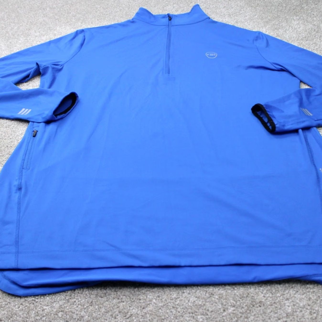 Vintage Veil Spark Sweatshirt Mens 2XL XXL Royal Blue 1/2 Zip Performance Athletic L/S Size US XXL / EU 58 / 5 - 2 Thumbnail