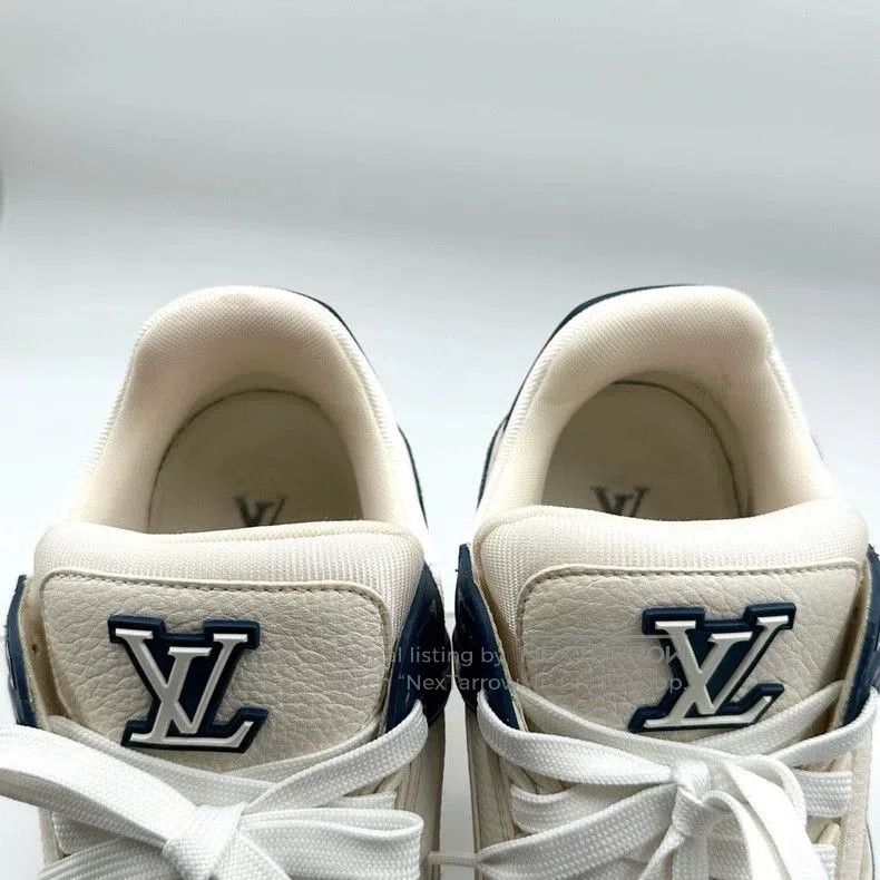Louis Vuitton Louis Vuitton LV Trainer White Blue Sneakers. Size US 10.5 / EU 43-44 - 5 Thumbnail
