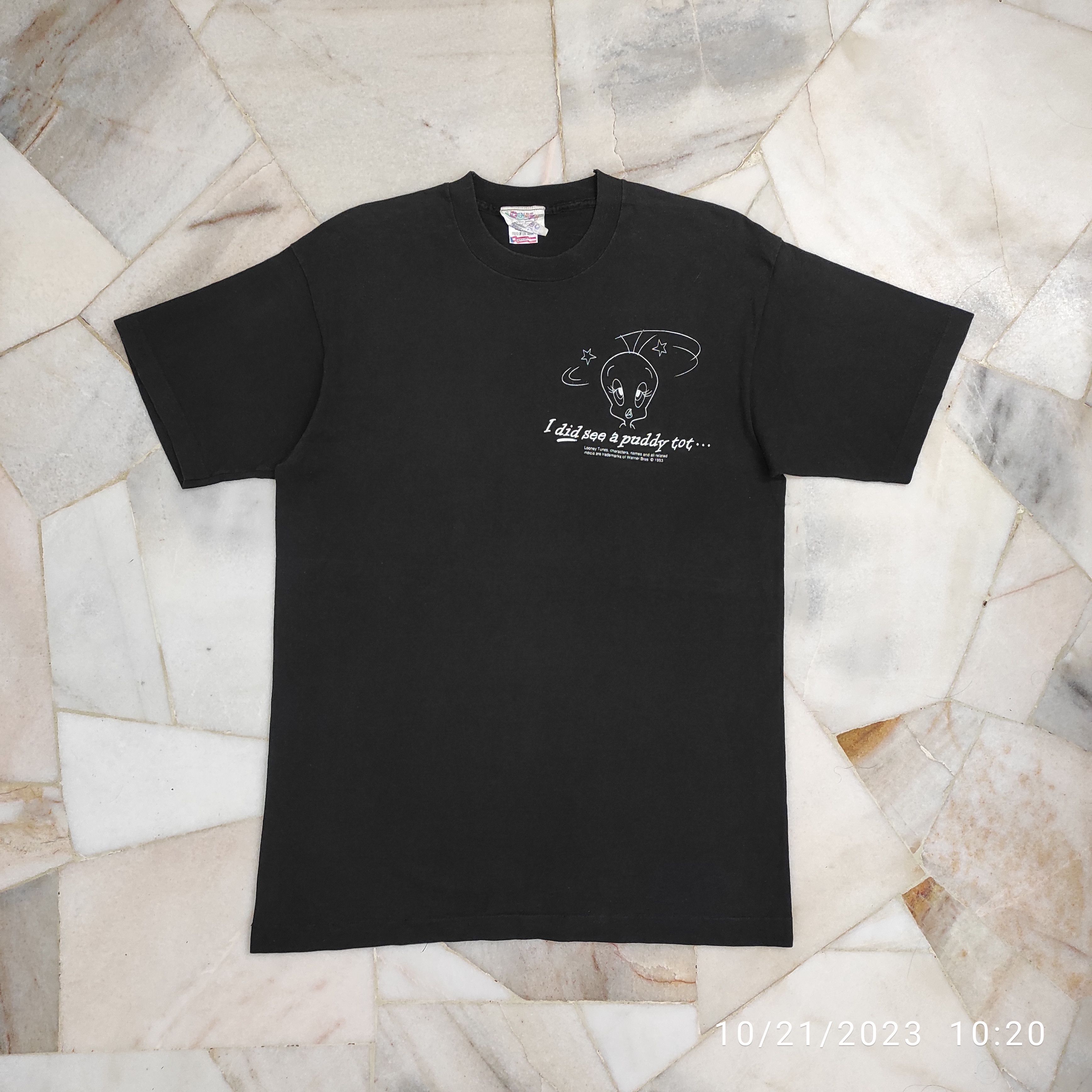 Cartoon Network RARE VINTAGE 1993 LOONEY TUNES TWEETY BIRD HEAVENS! TEE Size US L / EU 52-54 / 3 - 10 Thumbnail