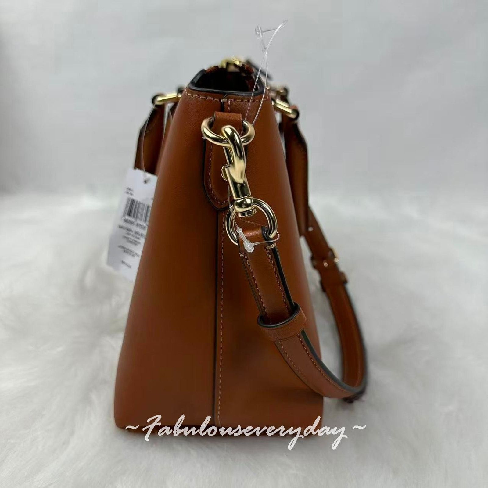 Coach Coach Georgia Satchel xbody Smooth grain Leather Gold/Tan Size ONE SIZE - 4 Thumbnail
