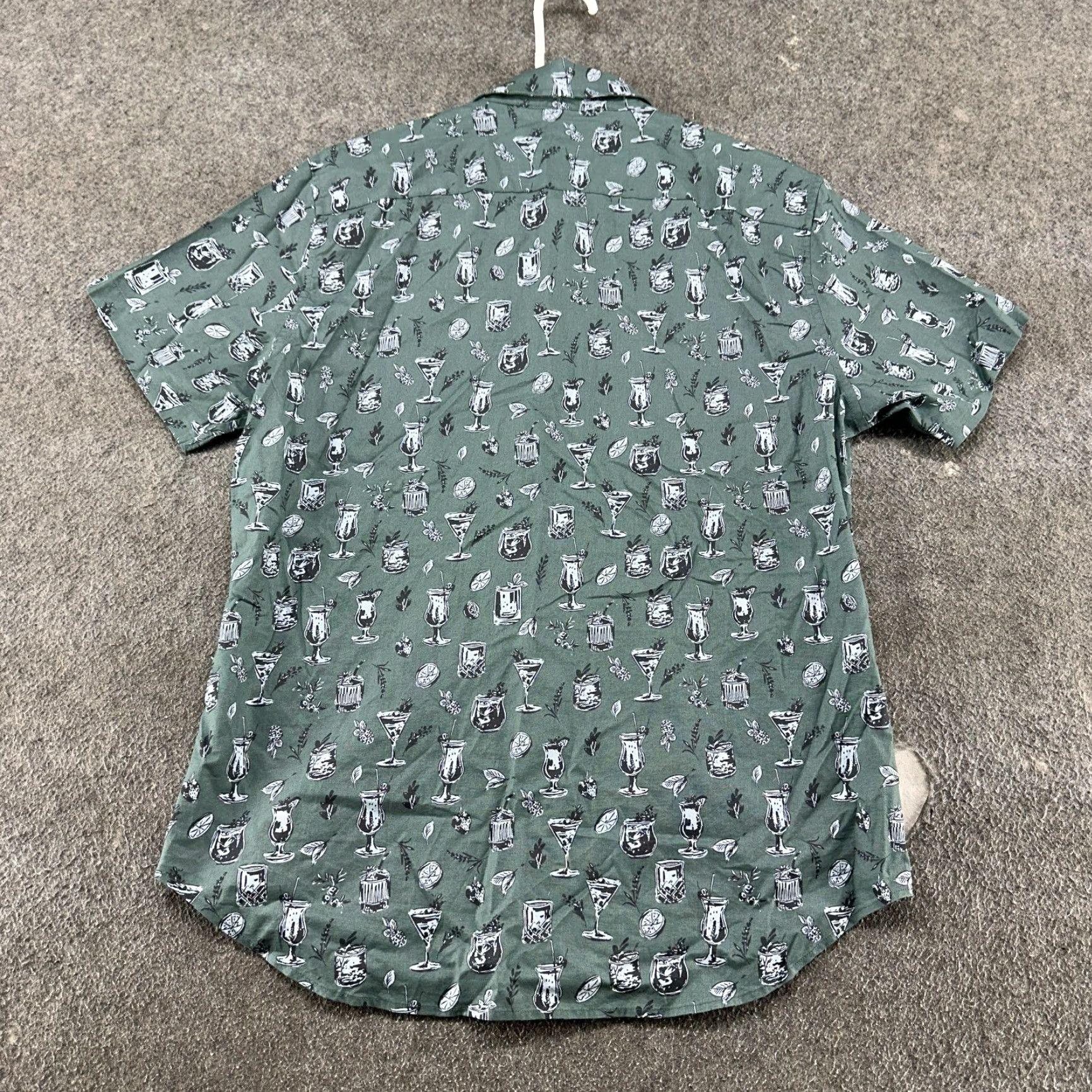 Bonobos Bonobos Shirt Mens L Green Button Up Short Sleeve Riviera Cocktail Tiki Bar Slim Size US L / EU 52-54 / 3 - 6 Thumbnail