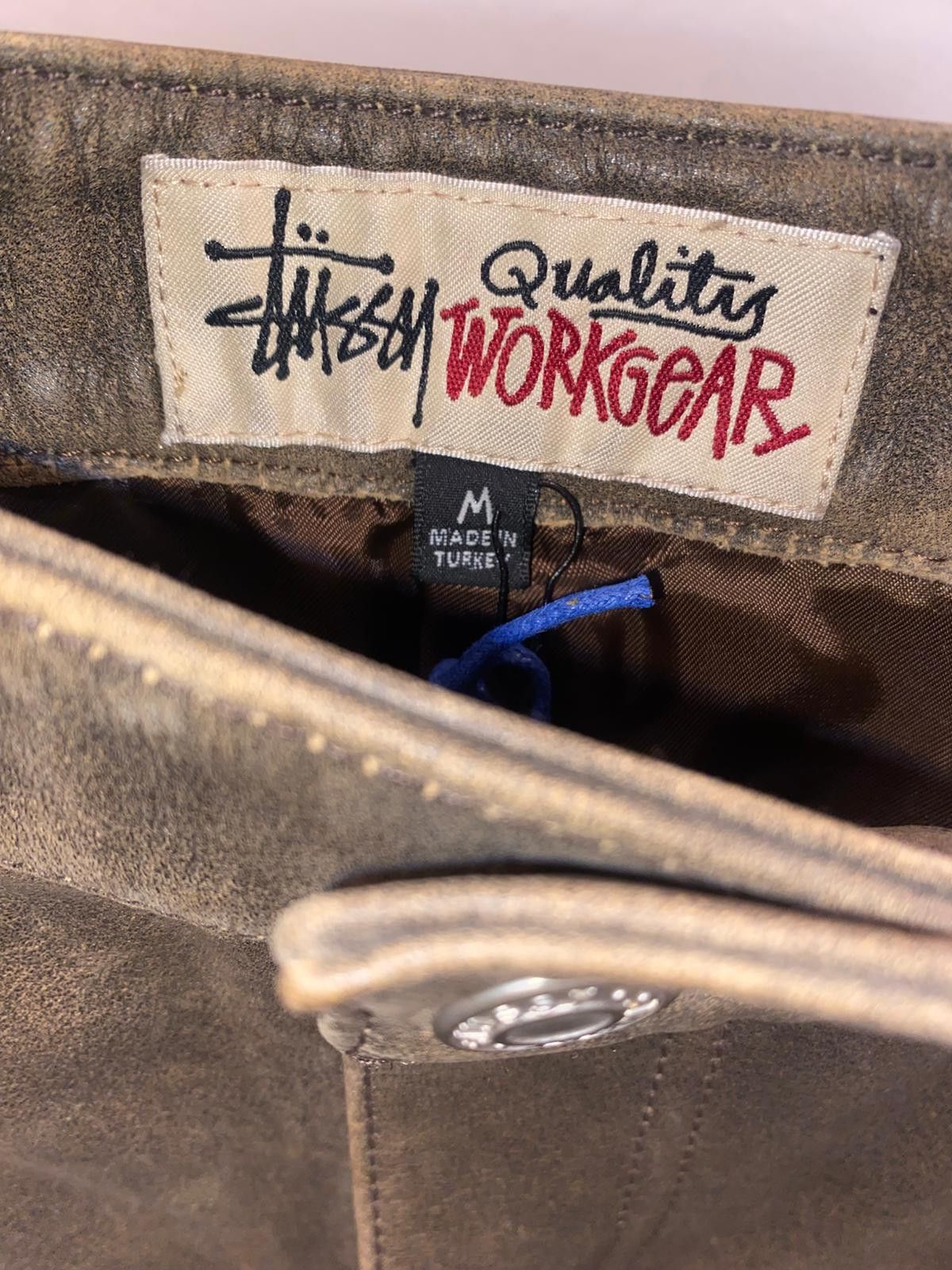 Stussy Stüssy Distressed Leather Work Pant Size US 30 / EU 46 - 3 Thumbnail