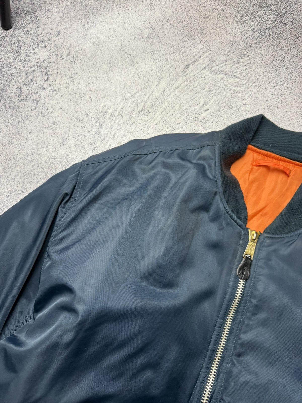 Alpha Industries Vintage Blue Reversible Bomber Jacket MA1 USA Y2K Size US XXL / EU 58 / 5 - 9 Thumbnail