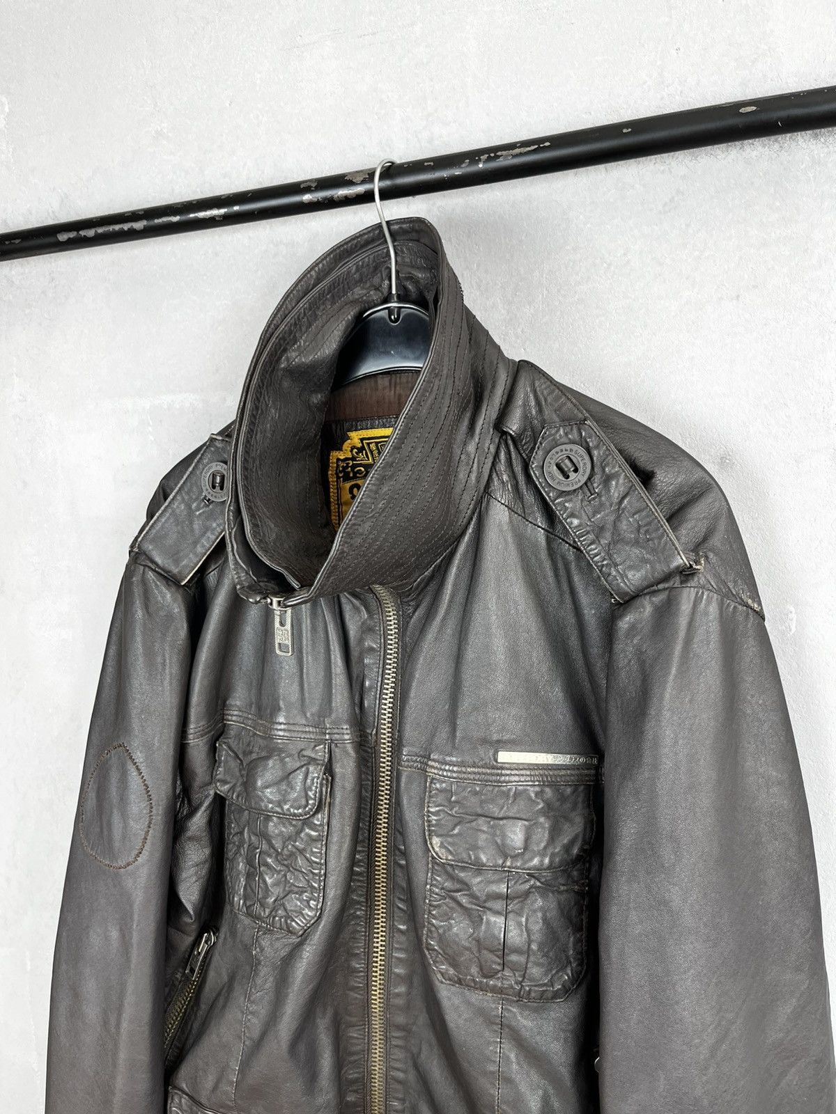 Superdry Superdry leather jacket biker Size US XL / EU 56 / 4 - 12 Thumbnail