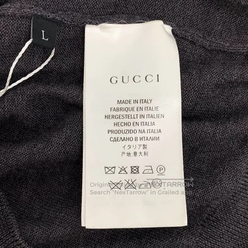 Gucci Gucci Dark gray striped wool V-neck single-breasted long-s Size US L / EU 52-54 / 3 - 6 Thumbnail