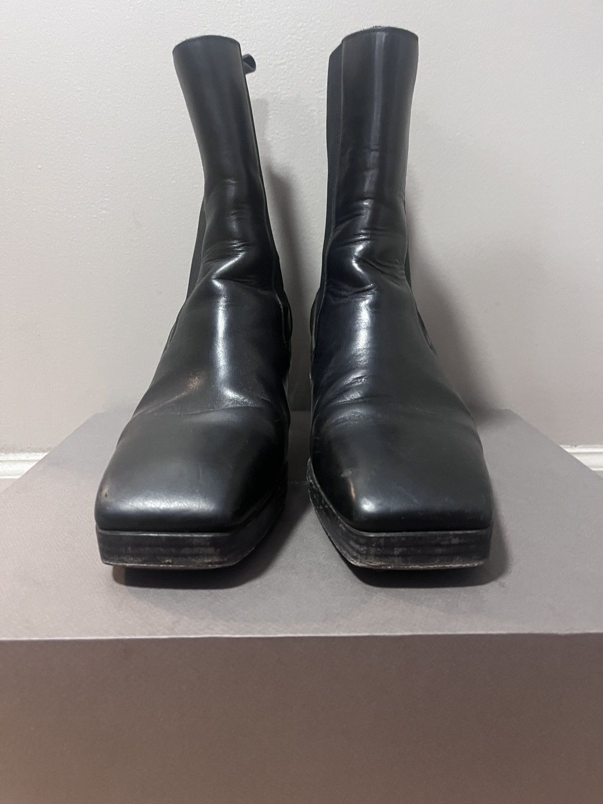 Rick Owens Rick Owens “Silver” Boots - Black / Clear Heel Rick Owens Rick Owens “Silver” Boots - Black / Clear Heel