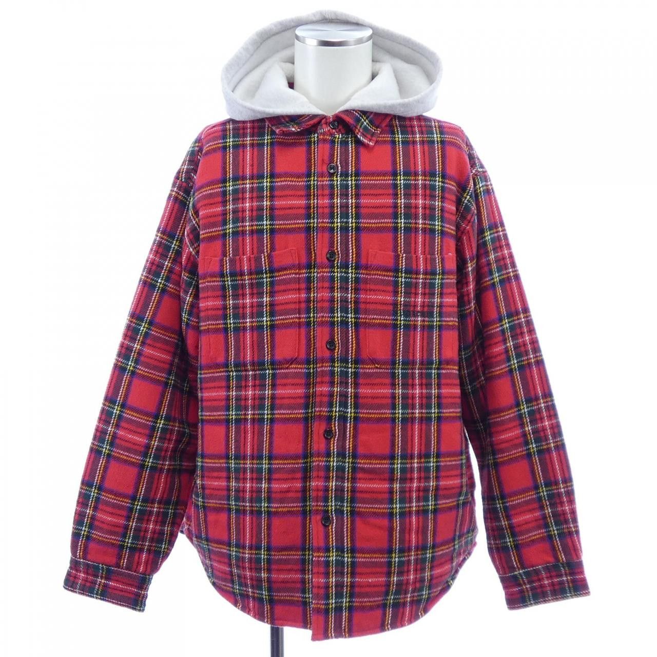 Supreme Supreme Supreme Tartan Flannel Hooded Jacket Textile Outerwear TartanFlannelHooded DUTY FREE for USA Size ONE SIZE - 1 Thumbnail