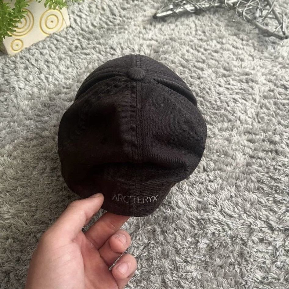 Arc'teryx 00s Vintage Arcteryx Big Lizard Logo Har Cap Faded Rare Size 38 - 3 Thumbnail
