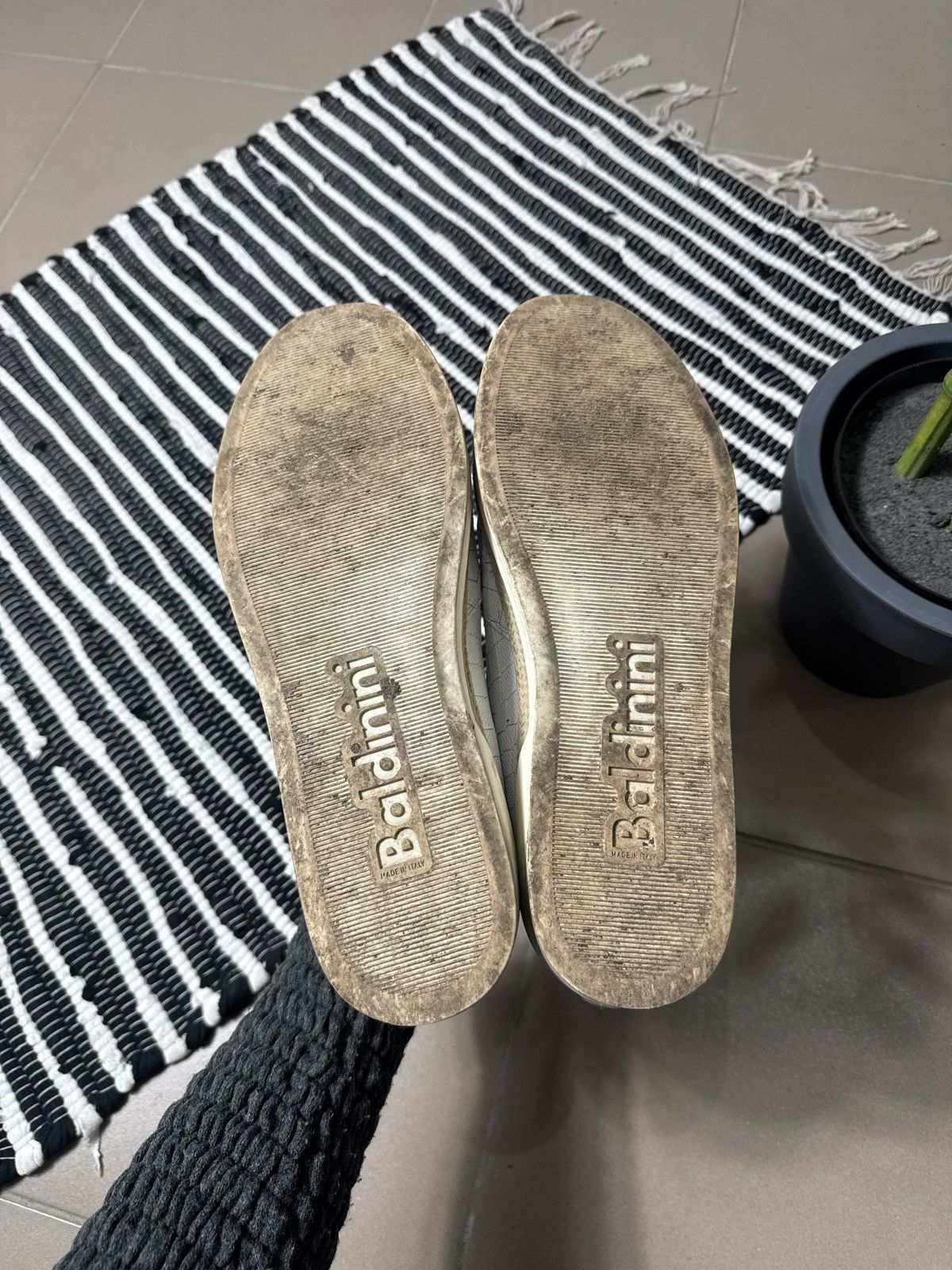 Baldinini VINTAGE BALDININI LEATHER SLIPONS Size US 12 / EU 45 - 6 Thumbnail