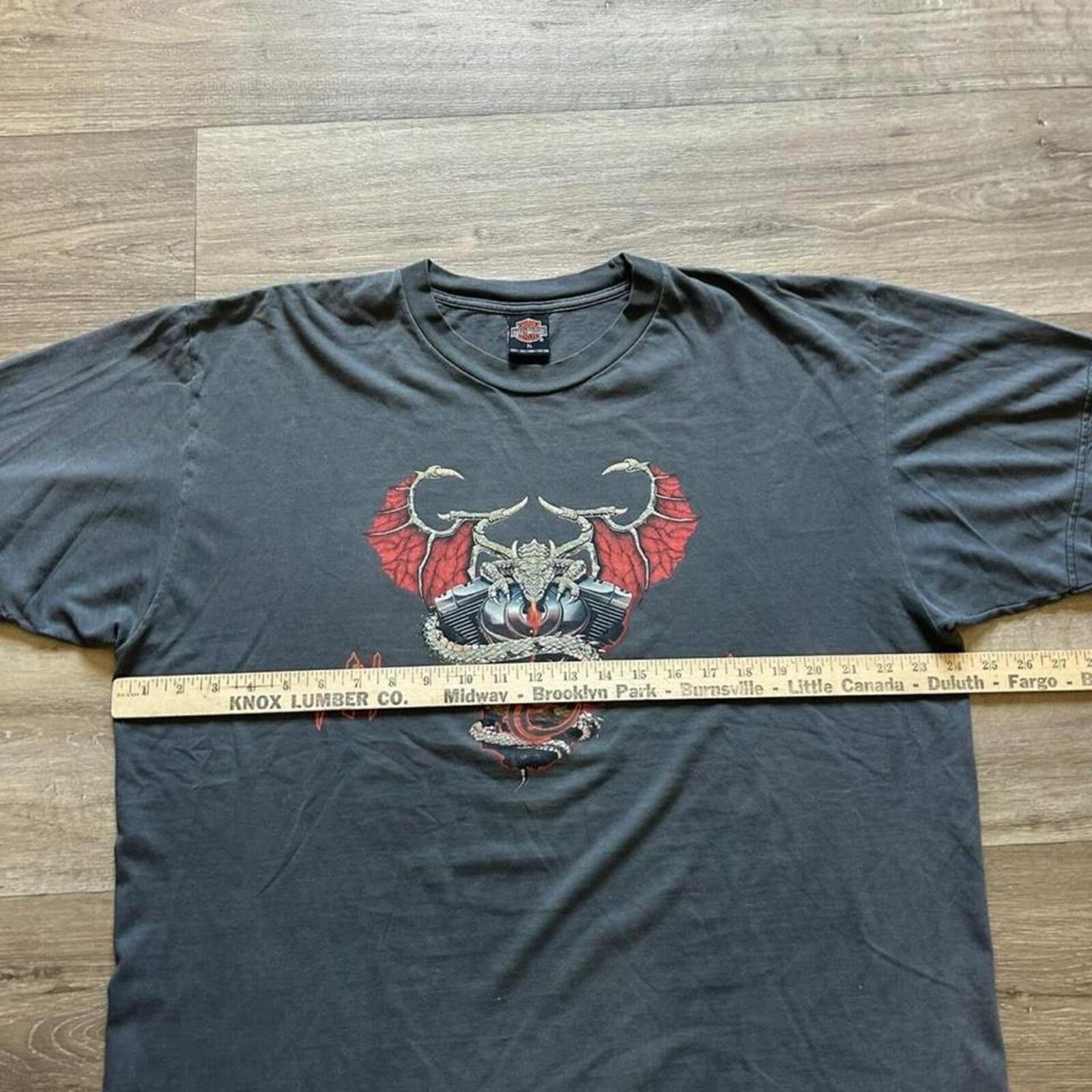 Harley Davidson Vintage Harley Davidson Dragon Graphic t shirt grail size XL Size US XL / EU 56 / 4 - 5 Thumbnail