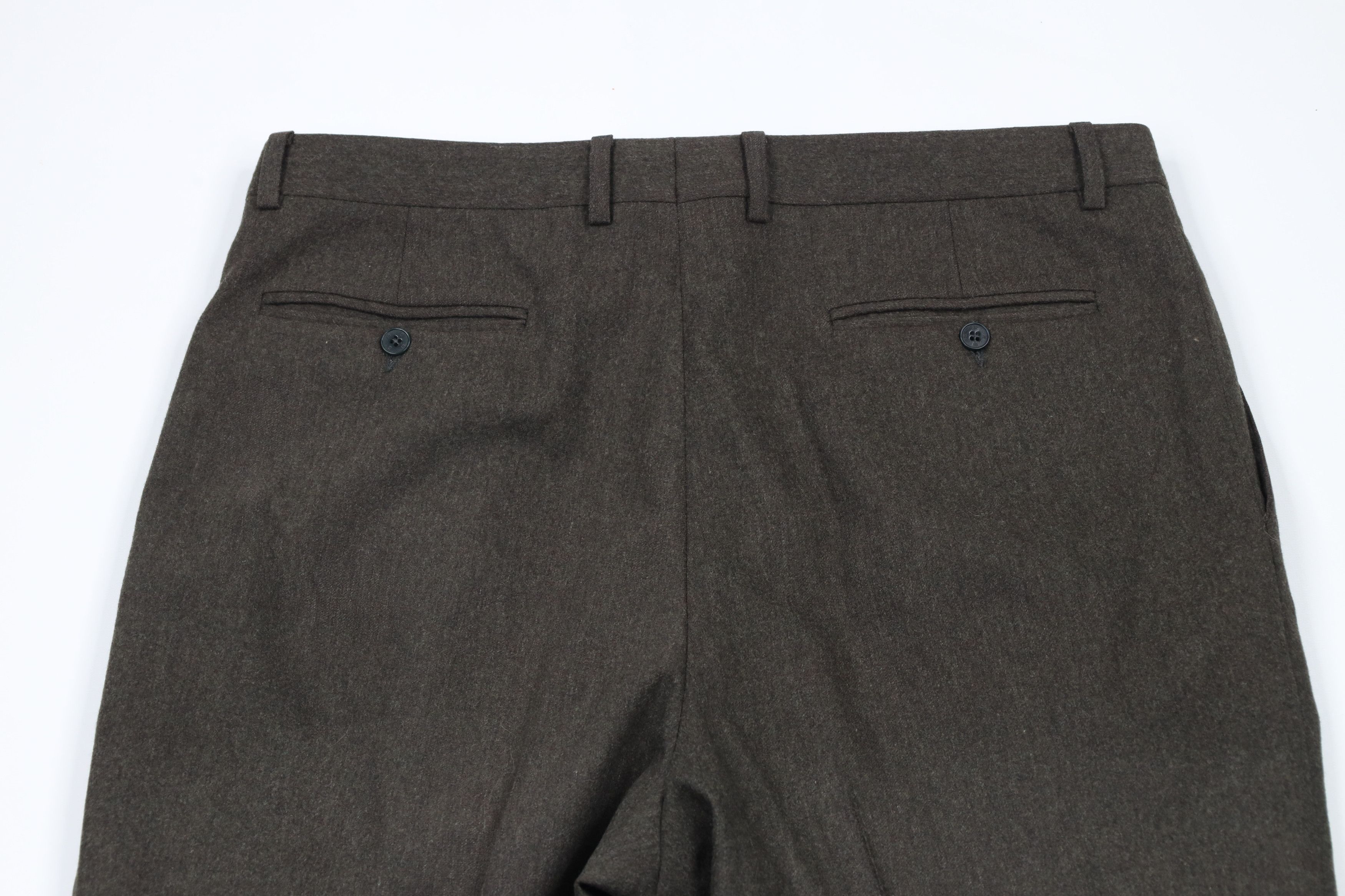 Vintage Vintage 90s Streetwear Wool Wide Leg Chino Pants Green Size US 38 / EU 54 - 8 Thumbnail