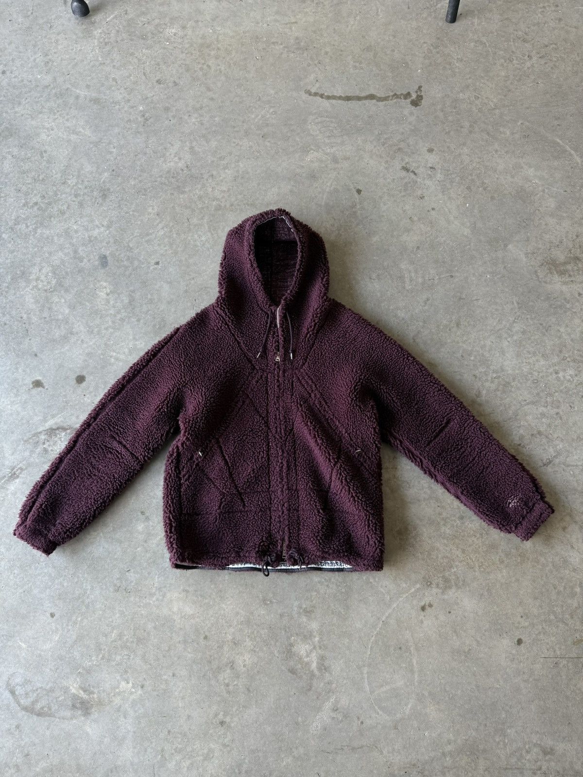 Number (N)ine Number (N)ine AW09 Paneled Zip Up Fleece Jacket Size US M / EU 48-50 / 2 - 3 Thumbnail