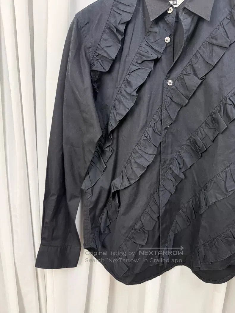 Comme des Garcons Comme Des Garcons Spiral ruffle detail shirt| Size US XS / EU 42 / 0 - 3 Thumbnail