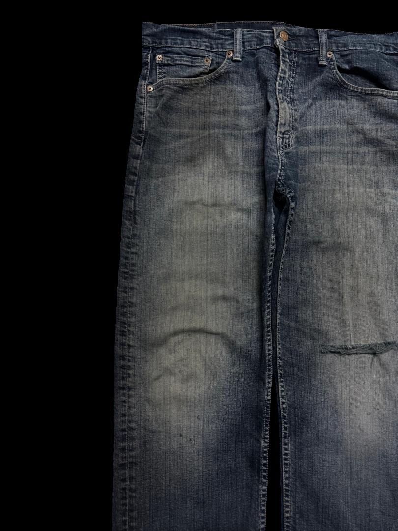 Levi's GRUNGE Vintage Y2K Levi’s Rusty Thrashed Distress Dark Jean Size US 33 - 4 Thumbnail