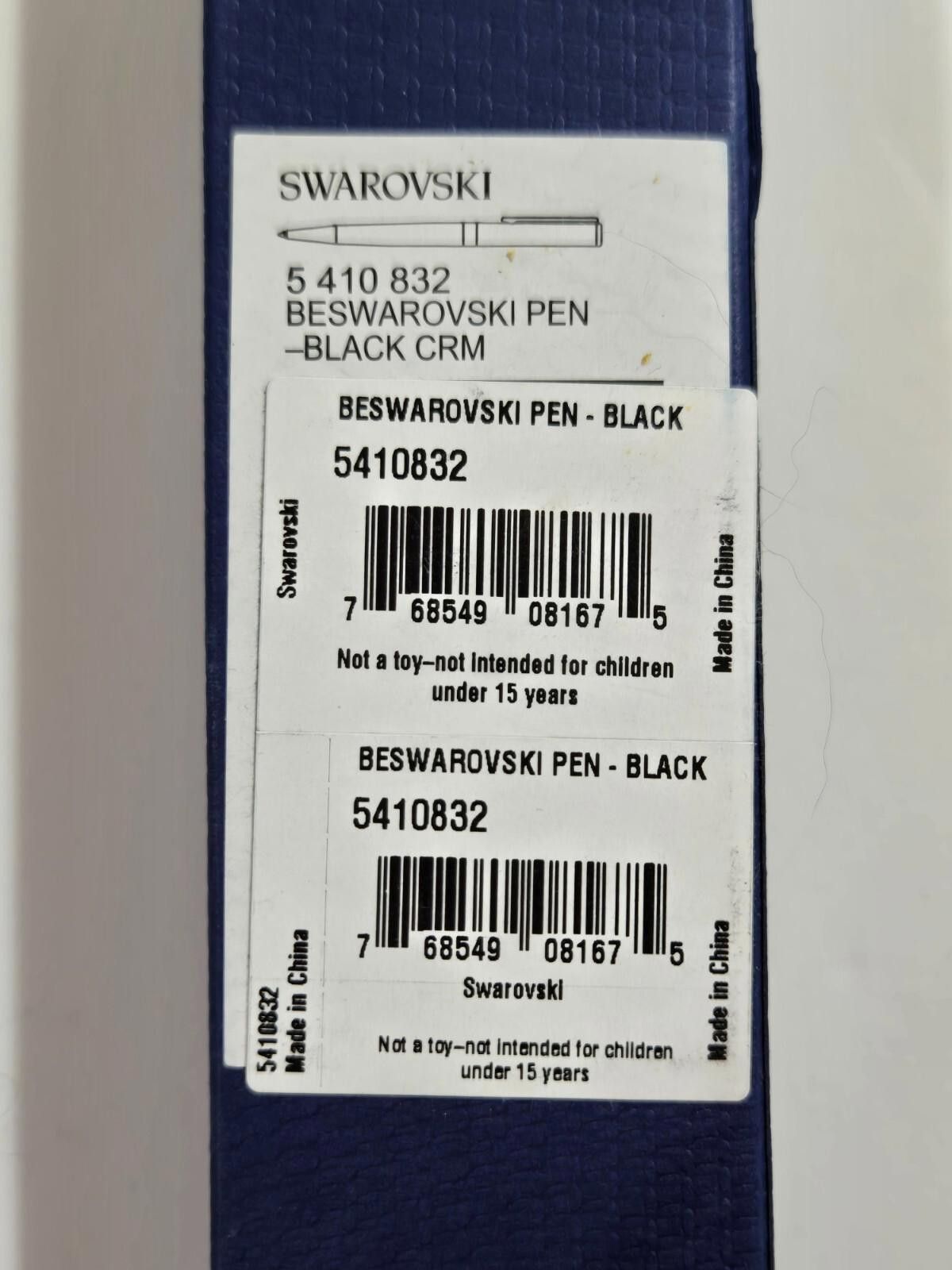 Swarovski Pen By SWAROVSKI BLACK 5410832 with Gift Bag Pouch NEW NIB Size ONE SIZE - 3 Thumbnail