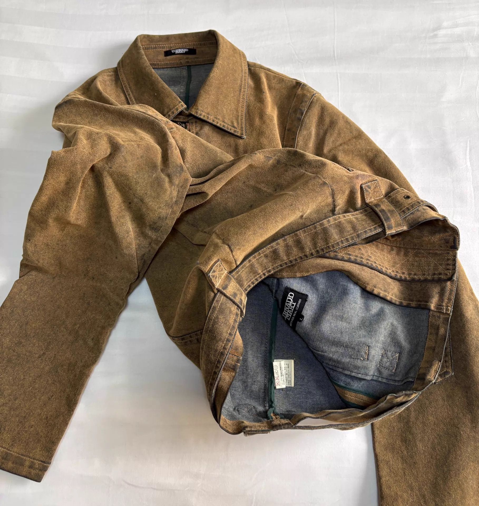 Tornado Mart Tornado Mart vintage Japanese strapped work jacket Size US L / EU 52-54 / 3 - 7 Thumbnail