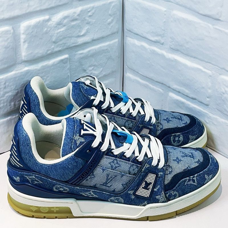 Louis Vuitton Louis Vuitton Trainer Series Blue Sneakers -2508 Size US 8 / EU 41 - 6 Thumbnail