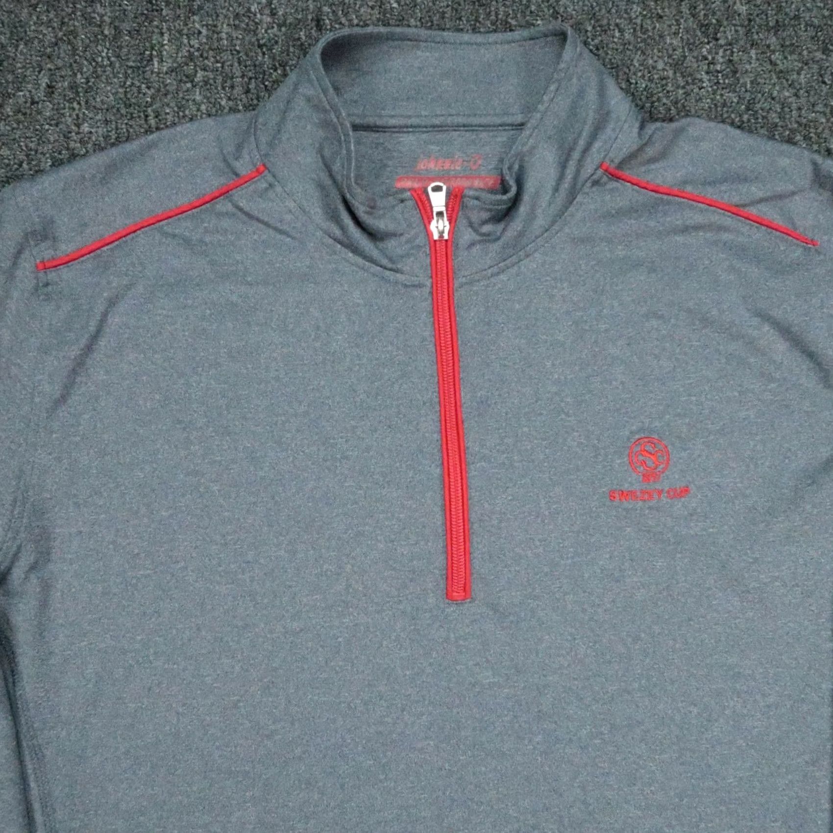 johnnie-O johnnie-O Pullover Mens L Blue 1/4 Zip Performance Golf Activewear Casual Stretch Moisture Wicking Mock Neck Stand-Up Collar Long Sleeve Size US L / EU 52-54 / 3 - 2 Thumbnail