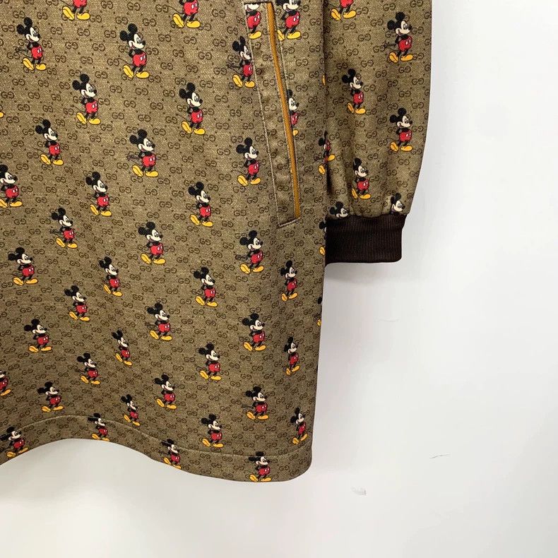 Gucci Gucci Disney co-branded dark brown Mickey Mouse logo jacqua Size M / US 6-8 / IT 42-44 - 4 Thumbnail