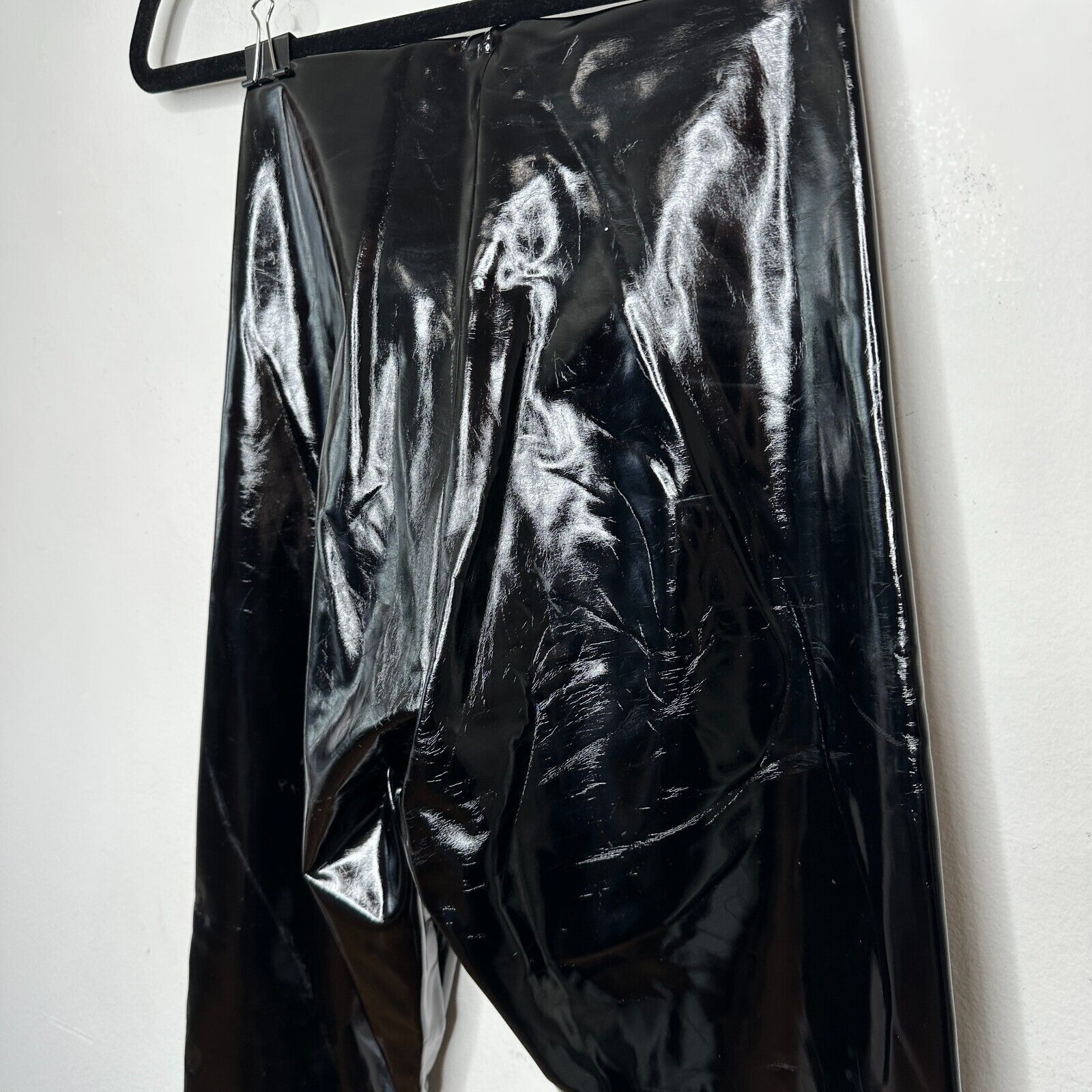 Commando Commando Black Crackle Faux-Patent Legging Shiny High Rise S Size 26" / US 2 / IT 38 - 10 Thumbnail