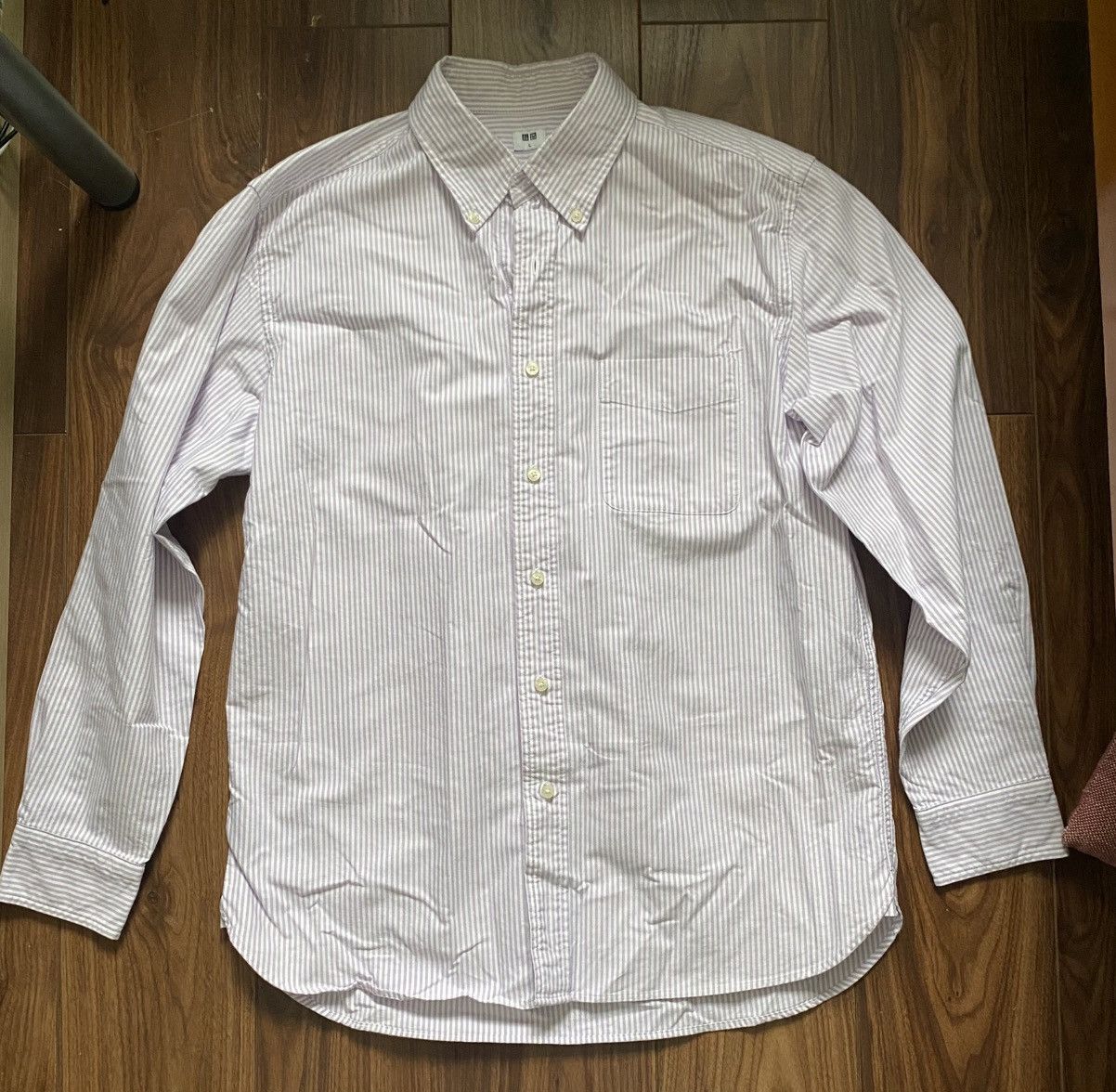 Japanese Brand × Uniqlo Uniqlo Button Up Pinkish purple stripes Size US L / EU 52-54 / 3 - 1 Thumbnail