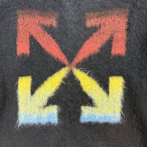 Off-White Off-White Diagonal Brushed Mohair Sweater Black Size US S / EU 44-46 / 1 - 4 Thumbnail