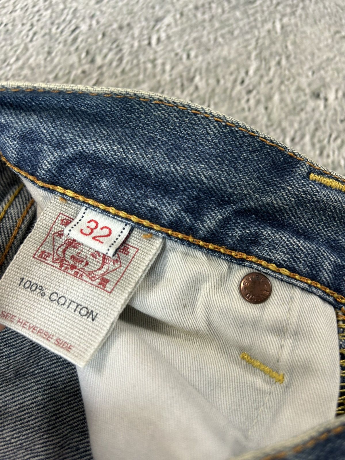 Evisu × Vintage Evisu jeans vintage embroidery seagull logo selvedge Size US 30 / EU 46 - 7 Thumbnail
